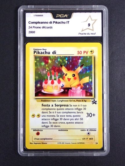 Carte Pokemon 
Contenu: 1 carte rare Pikachu Di
Ed