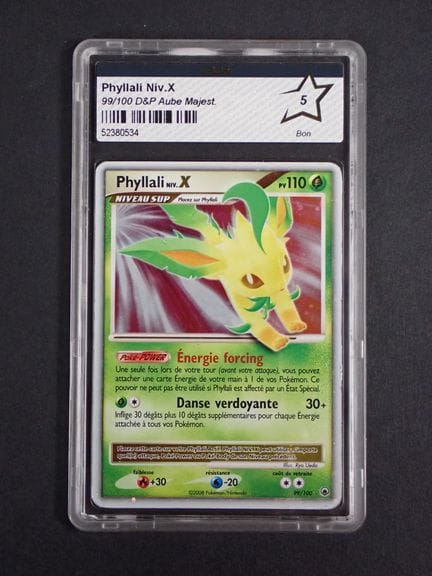 Carte Pokemon 
Contenu: 1 carte rare Phyllali Niv 