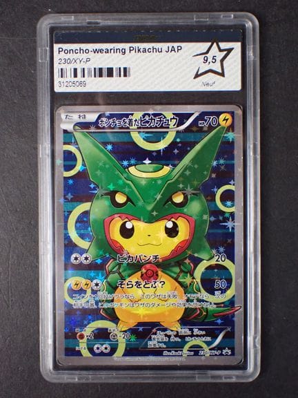 Carte Pokemon 
Contenu: Poncho wearing Pikachu 
Ed