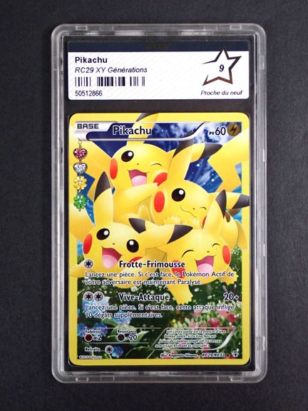 Carte Pokemon 
Contenu: 1 carte rare Pikachu
Editi