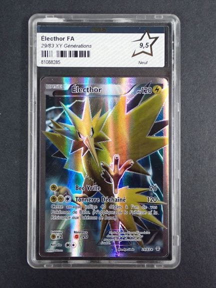 Carte Pokemon 
Contenu: 1 carte rare Electhor 
Edi