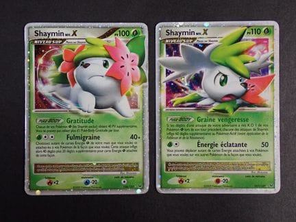 Carta Pokémon 
Contenuto: 2 carte rare Shaymin X
E
