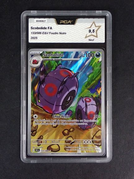 Carta Pokémon 
Contenuto: 1 carta rara Scobolide
E