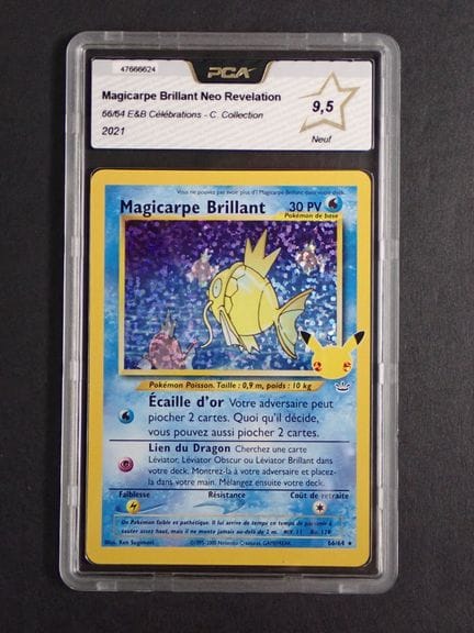 Carte Pokemon 
Contenu: 1 carte rare Magicarpe bri
