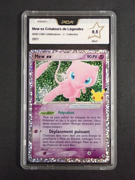 Carte Pokemon 
Contenu: 1 carte rare Mew ex 
Editi
