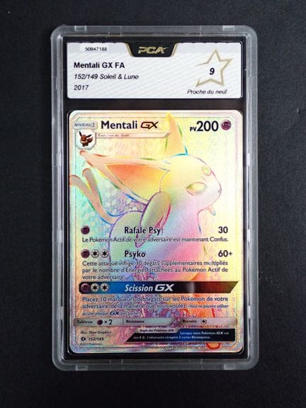 Carte Pokemon 
Contenu: 1 carte rare Mentali GX
Ed