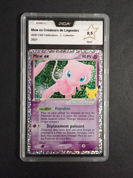 Carte Pokemon 
Contenu: 1 carte rare Mew ex 
Editi