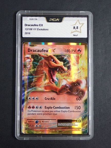 Carte Pokemon 
Contenu: 1 carte rare Dracaufeu EX
