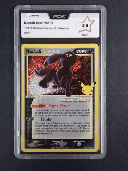 Carte Pokemon 
Contenu: 1 carte rare Noctali star 