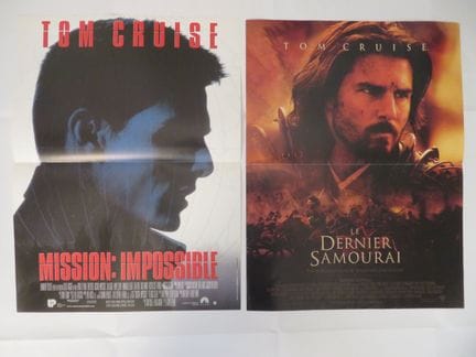 «Tom Cruise»: 2 Films / 2 Affichettes 0,40x0,60 
«