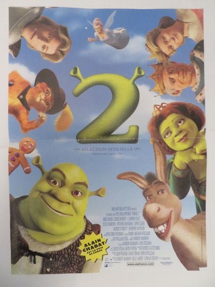 «Shrek 2»: (2004) de Aron WARNER - Affichette 0,40