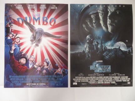 «Tim BURTON»: 2 Films / 2 Affichettes 0,40x0,60
«L