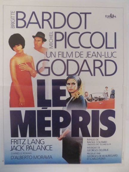 «Il disprezzo»: (1963) di Jean-Luc GODARD con Brig