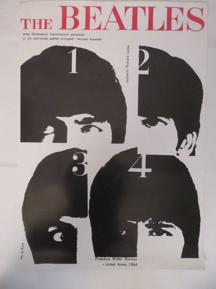 «The Beatles»: locandina polacca ristampata per qu