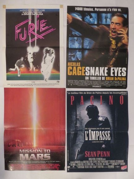 «Brian DE PALMA» (Réalisateur Américain): 4 Affich
