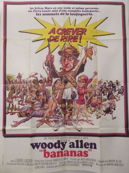«Bananas»: (1971) di e con Woody ALLEN - Locandina