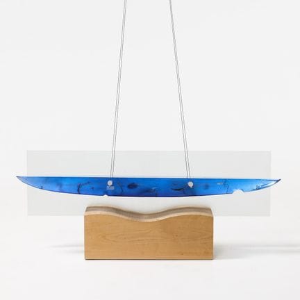 BERTIL VALLIEN. Skulptur, Kosta, in Form eines Boo