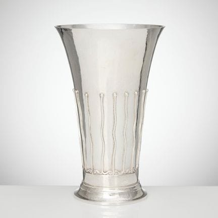 JOHAN ROHDE. Vase, Silber, „Kunglig hovleverantör“