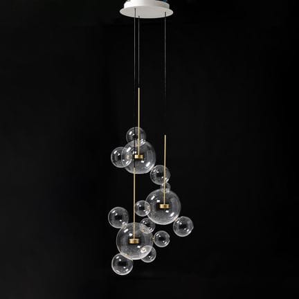 GIOPATO &amp; COOMBES. „Bolle 14“, Deckenleuchte, 