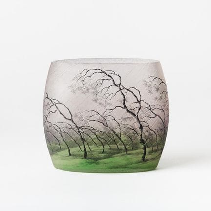 DAUM. „Pluviose“, Vase, Frankreich, Anfang des 20.
