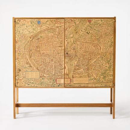 JOSEF FRANK. „Plan de Paris“, Schrank, Firma Svens