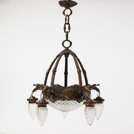 ARVID BÖHLMARKS LAMPFABRIK. Deckenleuchte, um 1913