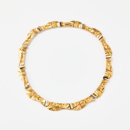 BJÖRN WECKSTRÖM. Collier en or 18 carats et platin