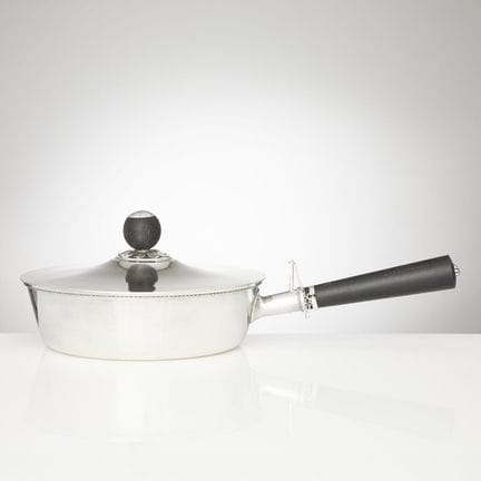 ATELIER BORGILA. Karott mit Deckel, Sterlingsilber