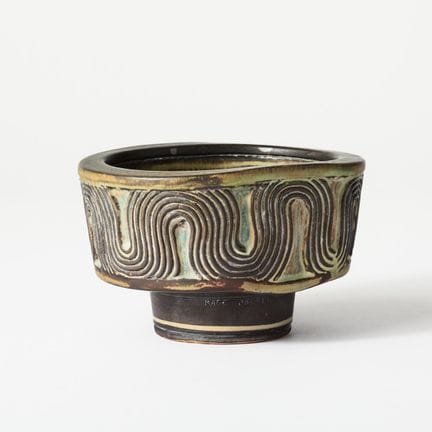 WILHELM KÅGE. Schale, Gustavsberg 1948, Farsta, gr
