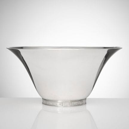 WIWEN NILSSON. Skål, Sterlingsilber, Lund 1951. Gl