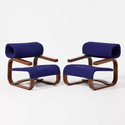 JAN BOČAN. Sessel, ein Paar, 1972 für die tschecho