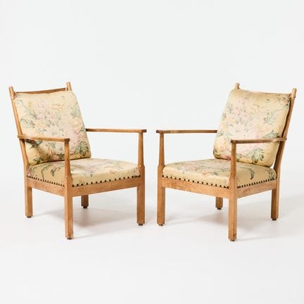 JOSEF FRANK. Sessel, ein Paar, Firma Svenskt Tenn,