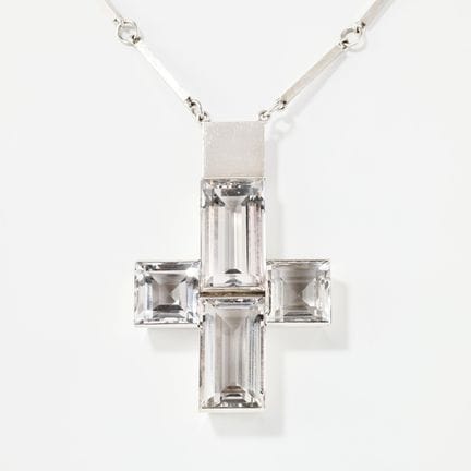 WIWEN NILSSON. Anhänger mit Kette, Sterlingsilber 