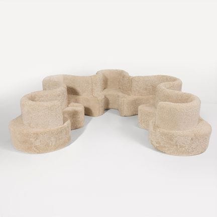VERNER PANTON. „Cloverleaf“, Modulsofa, fünf Teile