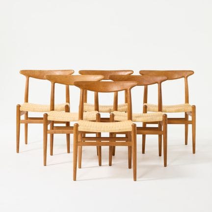HANS J. WEGNER. „W2“, Stühle, sechs Stück, C.M. Ma