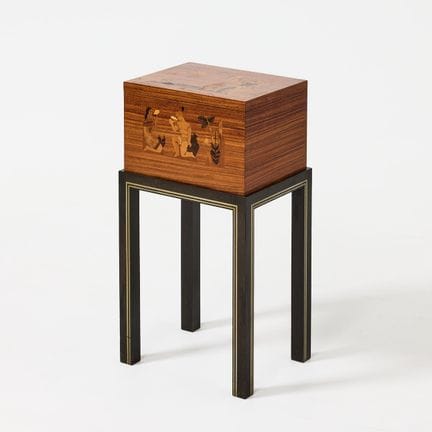 比尔格·埃克曼（BIRGER EKMAN）。雪茄盒，米约尔比镶嵌工艺，1940年代早期，瑞典现代风格