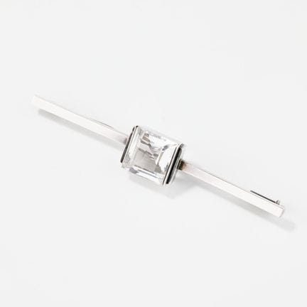 WIWEN NILSSON. Brosche aus Sterlingsilber und Berg