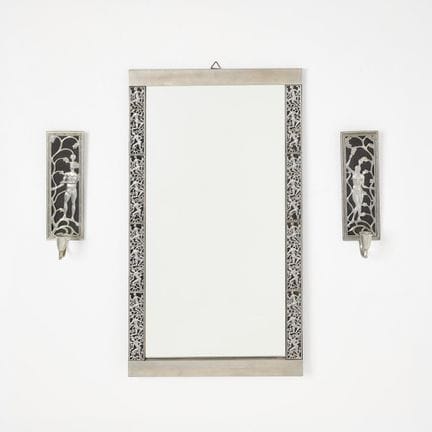 DAVID WRETLING. ZUGESCHRIEBEN. Spiegel mit Wandleu