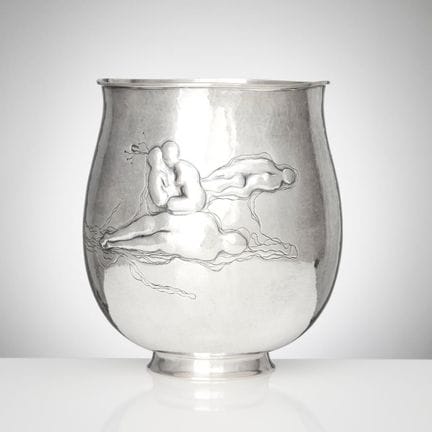 OLLE OHLSSON. Skål, groß, Sterlingsilber, Stockhol