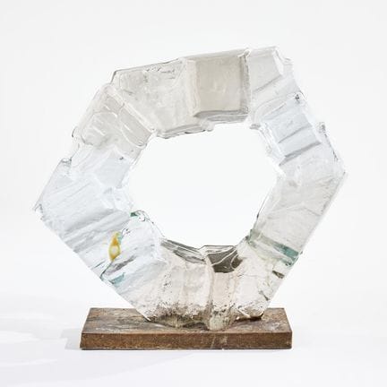 EDVIN ÖHRSTRÖM. Glasskulptur, Lindshammars Glasbru