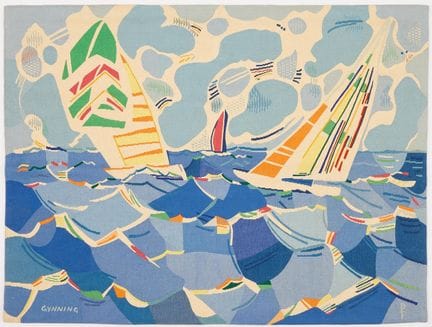 LARS GYNNING. „Sandhamn“, gewebte Tapete, Pinton F