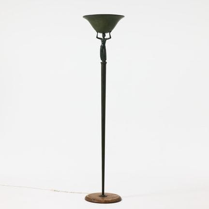 LAMPE DE SOL, style Art déco, probablement danoise