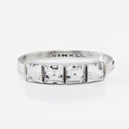 WIWEN NILSSON. Armreif, Sterlingsilber mit Bergkri