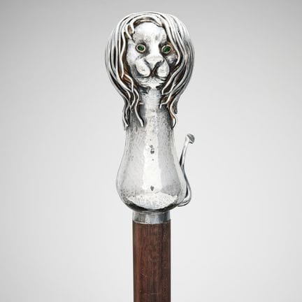 OLLE OHLSSON. Stock, Silber und Schlangenholz, Sto