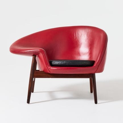 HANS OLSEN. „Fried Egg“, Sessel, N.A. Jørgensen Mø
