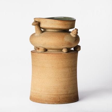 STIG LINDBERG. Skulpturale Vase, Gustavsberg 1962,