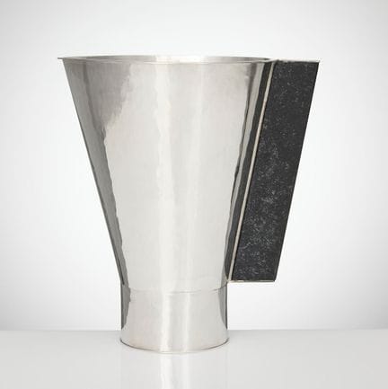 BO KLEVERT. Kanna, Sterlingsilber und Diabas, Stoc