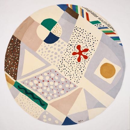 JOSEF FRANK. „Frank Nr. 1“, Teppich, nahezu rund, 