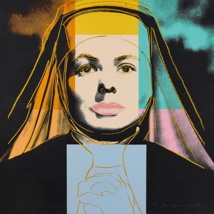 ANDY WARHOL. "Ingrid Bergman - La suora". Serigraf