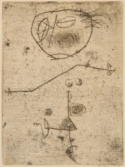 ASGER JORN. « La Danseuse Espagnole ». Gravure à l
